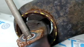 Rear right trunnion Mitsubishi Outlander 17-22 trailing arm, rusty, cracked silent block