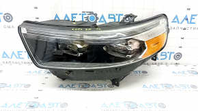 Front left headlight complete Ford Explorer 20-24 LED adaptive Platinum, broken glass mount, peeling varnish
