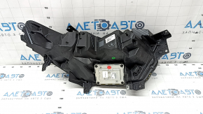 Front left headlight complete Ford Explorer 20-24 LED adaptive Platinum, broken glass mount, peeling varnish