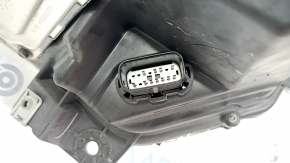 Front left headlight complete Ford Explorer 20-24 LED adaptive Platinum, broken glass mount, peeling varnish
