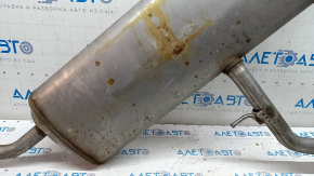Muffler rear part with barrel Toyota Venza 21-24 rusty, dented