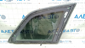 Window blind glass rear left Audi Q7 16-24 tinted, with chrome molding, torn seal