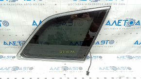 Window blind glass rear right Audi Q7 16-24 tinted, with chrome molding, torn wire, torn seal