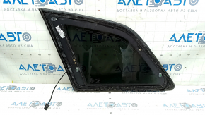 Window blind glass rear right Audi Q7 16-24 tinted, with chrome molding, torn wire, torn seal