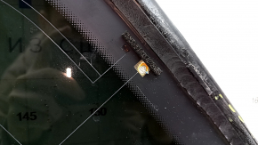 Window blind glass rear right Audi Q7 16-24 tinted, with chrome molding, torn wire, torn seal
