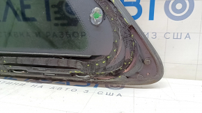 Window blind glass rear right Audi Q7 16-24 tinted, with chrome molding, torn wire, torn seal