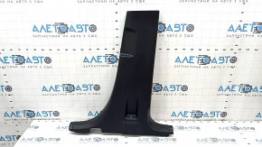 Center pillar trim lower right Ford Explorer 20-23 2 parts, black, crack in fastening, scratches