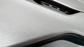 Door trim card rear left Ford Explorer 20-20 leather black under curtain, Platinum, armrests and insert black leather with brown stitching, with handle, backlight, scratches, dent