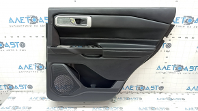 Door trim card rear right Ford Explorer 20-20 leather black under curtain, Platinum