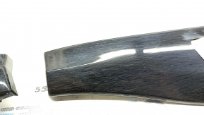 Lower front panel inserts Audi Q7 16-19 dark wood, scratches
