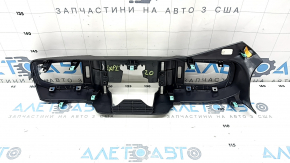 Front panel air duct deflector trim central Ford Explorer 20-24 black with chrome, scratches