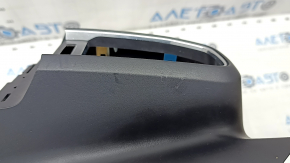 Front panel air duct deflector trim central Ford Explorer 20-24 black with chrome, scratches