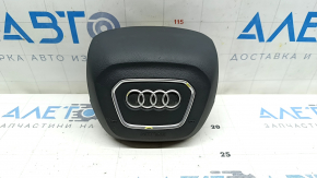 Airbag in steering wheel driver Audi Q7 16-20 black, pokes on chrome