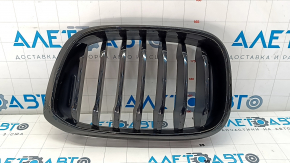 Radiator grill left BMW X3 G01 18-21 nostril, black frame + black grill OEM