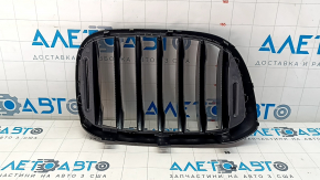 Radiator grill left BMW X3 G01 18-21 nostril, black frame + black grill OEM