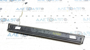 Door sill trim front left outer Audi Q7 16-24 black with chrome, backlight, scratches, bump