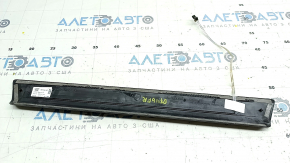Door sill trim front right outer Audi Q7 16-24 black with chrome, backlight, scratches