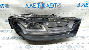 Front right headlight complete Audi Q7 16-19 LED, sand, varnish peeled off