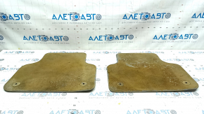 Set of floor mats for Audi Q7 16-25 cloth, grey, dry-cleanable