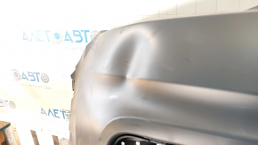 Bare front bumper upper part Jeep Cherokee KL 19-23 without parking sensors under the plug towing hook with plug, dented
