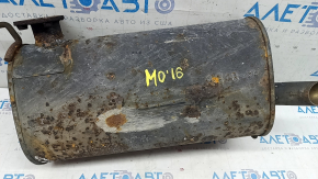 Muffler rear part with barrel Mitsubishi Outlander 14-20 rusty