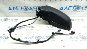 Left side mirror complete Audi Q7 16-19 15+4 pins, heated, auto folding, turn signal, auto dimming, camera, BSM, silver
