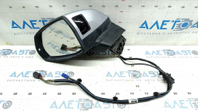 Left side mirror complete Audi Q7 16-19 15+4 pins, heated, auto folding, turn signal, auto dimming, camera, BSM, silver