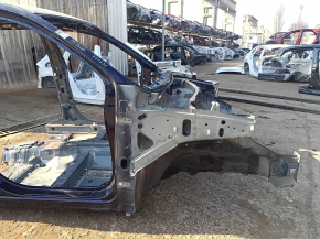 Front right quarter Mitsubishi Outlander 14-15 blue, on the body