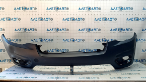Bare front bumper upper part Jeep Cherokee KL 19-23 without parking sensors under the plug towing hook with plug, dented