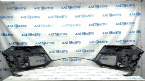 Bare front bumper Audi Q7 16-19 for 4 parking sensors, silver, with reflectors, without washer, scratches, broken fasteners