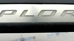 Door sill trim front left Ford Explorer 20-23 black with chrome, with backlight, scratches, corrosion