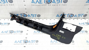 Door sill trim front right Ford Explorer 20-23 black with chrome, with backlight, scratches, water damage