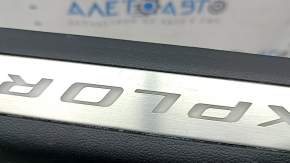 Door sill trim front right Ford Explorer 20-23 black with chrome, with backlight, scratches, water damage