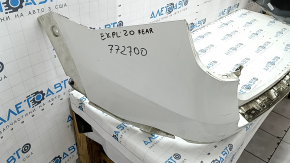 Rear bumper upper part Ford Explorer 20-23 white, broken mount