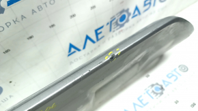 Front bumper lip central Audi Q7 16-19 silver, dented, sand