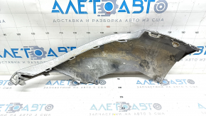 Front bumper lip right Audi Q7 16-19 silver, sand
