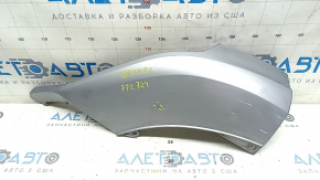 Front bumper lip left Audi Q7 16-19 silver, sand, scratch