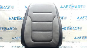 VW Jetta 11-18 USA passenger seat trim without airbag, grey+black leather, heated
