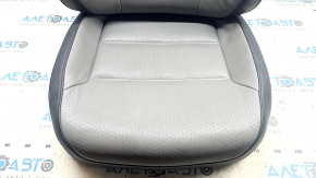 Driver's seat upholstery VW Jetta 11-18 USA leather perforation, gray + black, with heating