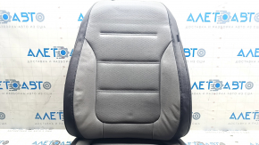 Driver's seat upholstery VW Jetta 11-18 USA leather perforation, gray + black, with heating