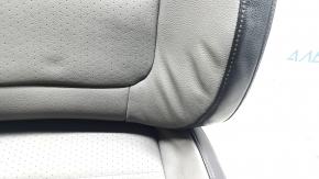 Driver's seat upholstery VW Jetta 11-18 USA leather perforation, gray + black, with heating
