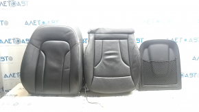 Driver's seat upholstery Audi Q5 8R 09-17 complete, leather, black, heated 