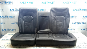 Upholstery Rear row of seats 2nd row Audi Q5 8R 09-17 leather, black