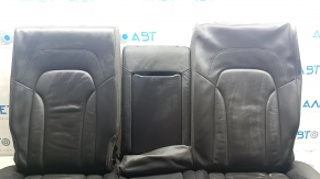 Upholstery Rear row of seats 2nd row Audi Q5 8R 09-17 leather, black