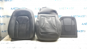 Audi Q5 8R 09-17 passenger seat trim set, leather, black, heated