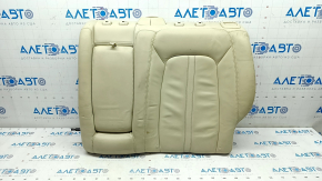 Rear row of seats upper part left Lincoln MKZ 13-16 beige leather, with belt and armrests, bumps and dents on the leather, for dry cleaning