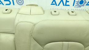 Rear row of seats upper part left Lincoln MKZ 13-16 beige leather, with belt and armrests, bumps and dents on the leather, for dry cleaning