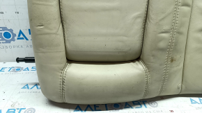 Rear row of seats upper part left Lincoln MKZ 13-16 beige leather, with belt and armrests, bumps and dents on the leather, for dry cleaning