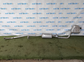 Exhaust line middle part with barrel Honda CRV 23-25 HEV AWD flattened