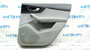 Door trim card rear right Audi Q7 16-19 leather gray BOSE, tear, broken fastening